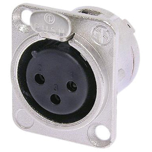 Neutrik NC3FD-L-1 3-Pole Female XLR Receptacle