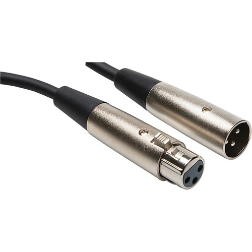 Hosa XLR-102 3-Pin XLR Male to XLR Female Balanced Interconnect Cable - 2'