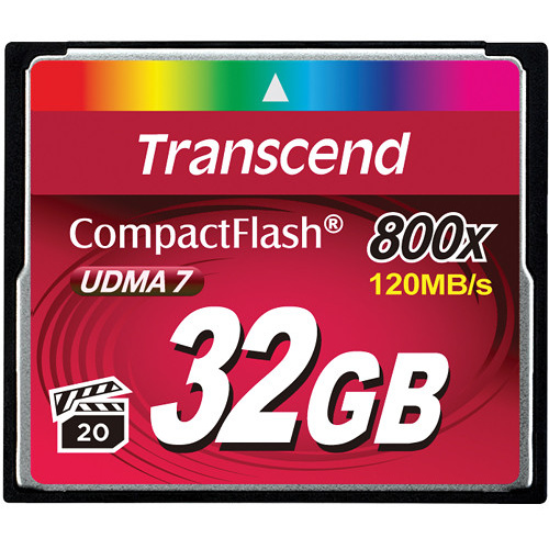 Transcend 32GB 800x CompactFlash Memory Card