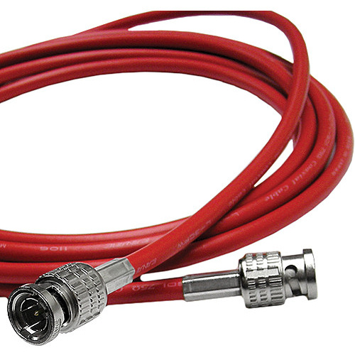 Canare 3' L-3CFW RG59 HD-SDI Coaxial Cable with Male BNCs (Red)