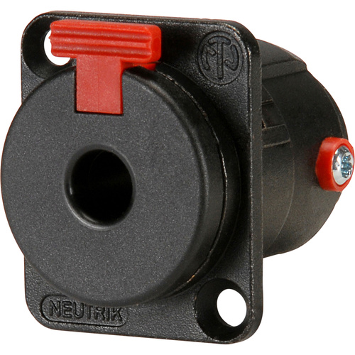 Neutrik NJ3FP6C-BAG Locking 1/4" TRS Female Jack - Silver Contacts