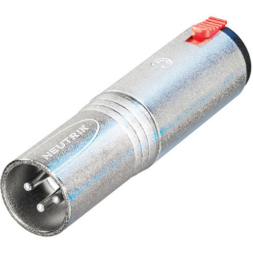 Neutrik NA3MJ 3-Pole XLR Male to Stereo 1/4" Locking Jack Adapter