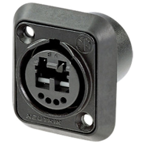 Neutrik Multimode OpticalCon Duo Chassis Connector (Black)