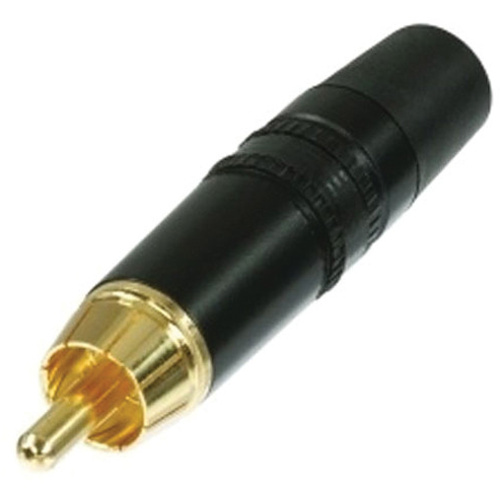 Rean NYS373-0 RCA Phono Plug (Black)