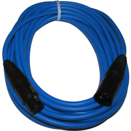 Canare L-4E6S Star Quad XLRM to XLRF Microphone Cable - 15' (Blue)