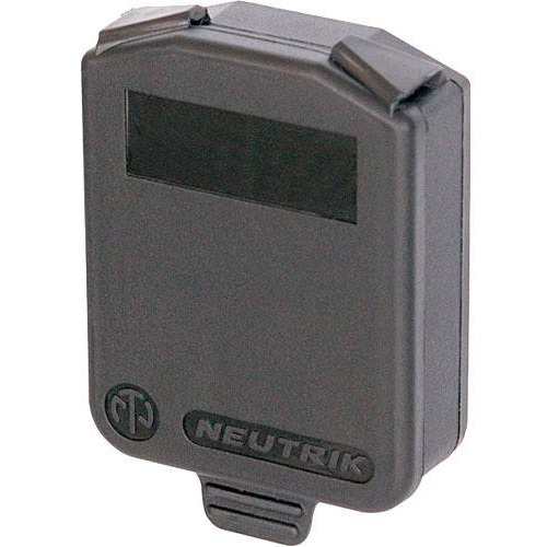 Neutrik Hinged Cover for D-Size Chassis (Black)