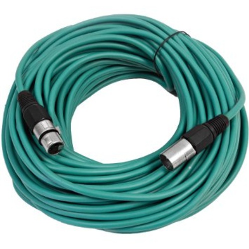 Canare L-4E6S Star Quad XLRM to XLRF Microphone Cable - 25' (Green)