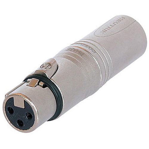 Neutrik NA3F5M 3-Pole XLR Female to 5-Pole XLR Male DMX Adapter
