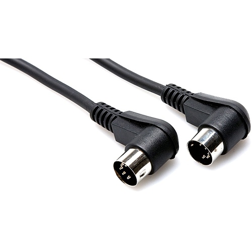Hosa MID-310RR MIDI Cable 10ft (angled)
