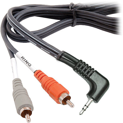 Hosa CMR-206R Mini to RCA Breakout Cable (Angled) 6ft