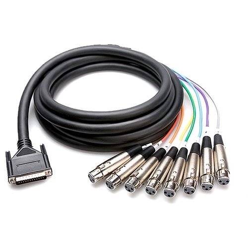 Hosa DTF-805 DB25 to XLR Snake Cable 5m
