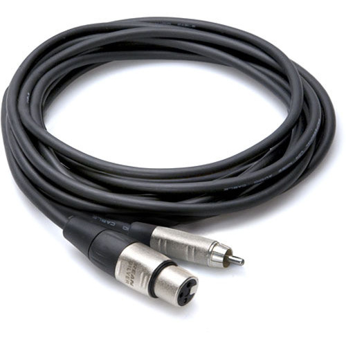 Hosa HXR-015 Pro XLR to RCA Cable 15ft