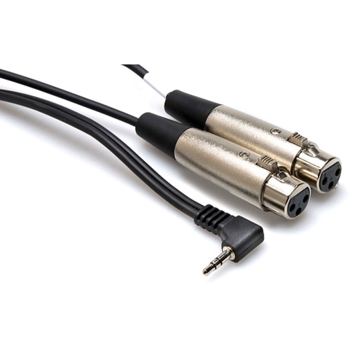 Hosa CYX-402F 3.5mm to XLR Y-Cable (2ft)