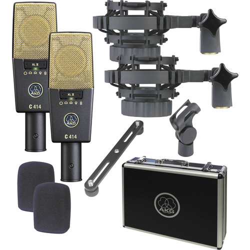 AKG C 414 XL II/ST Large Diaphragm Condenser Microphone (Matched Pair)