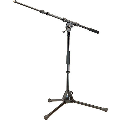 K&M 259 Low Tripod Microphone Stand with Boom Arm (Black)