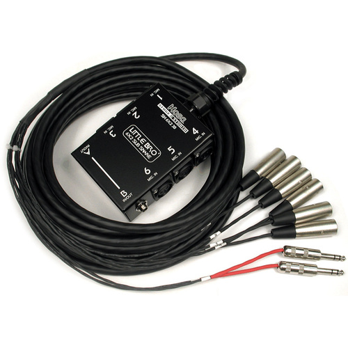Hosa SH-6X2-50 SH6X250 Little Bro Stage Box Snake with 6 Send and 2 Return Channels- 50' (15.2 m)