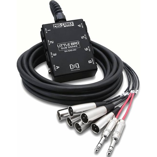 Hosa SH-6X2-20 Little Bro Stage Box