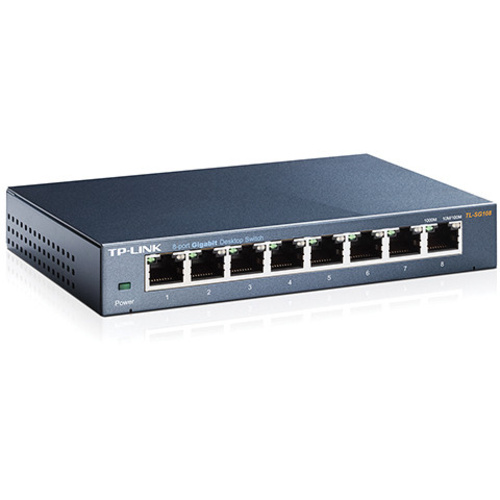TP-Link TL-SG108 8-Port 10/100/1000 Mbps Desktop Switch