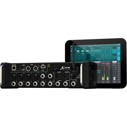Behringer X Air XR12 12-Input Digital Mixer for iPad/Android Tablets with Wi-Fi and USB Recorder