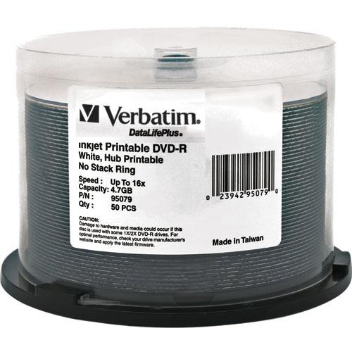 Verbatim DVD-R 4.7GB 16X Printable DataLifePlus (50)