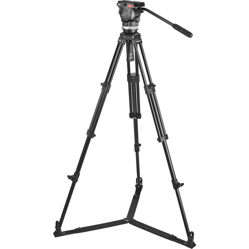 Sachtler Ace Fluid Head with 2-Stage Aluminum Tripod & On-Ground Spreader