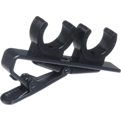 Audio Technica AT8412 Lavalier Mic Holder Double Clothing Clip Plastic