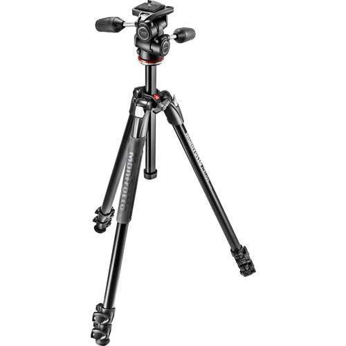 Manfrotto MK290XTA3-3W  290 Xtra Aluminum Tripod with 804 3-Way Pan/Tilt Head