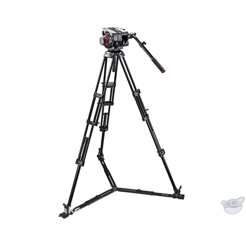 Manfrotto 509HD Video Head & 545GB Aluminum Tripod Pro Ground-Twin Kit 100