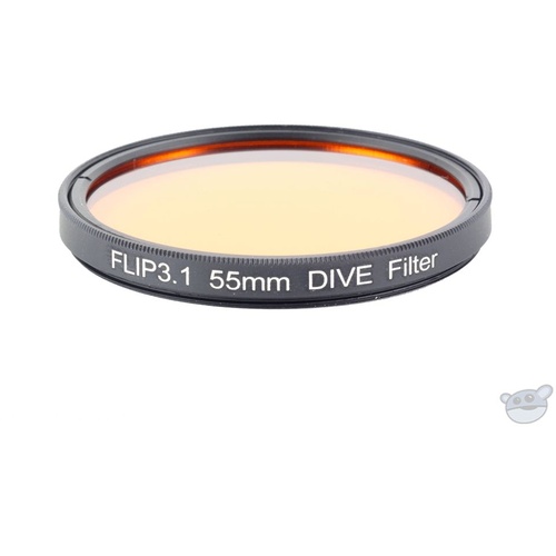 Flip Filters 55mm Threaded Underwater Colour Correction Red Filter for GoPro (DIVE)
