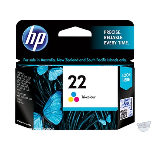 HP 22 Tri-color Original Ink Cartridge (C9352AA)