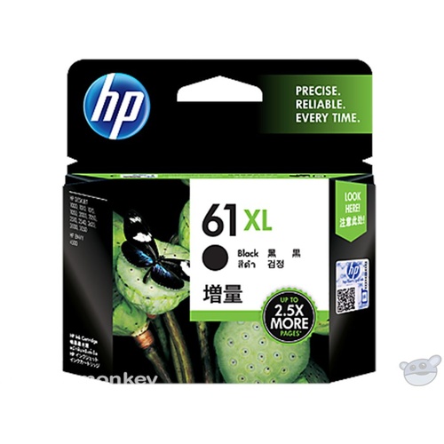 HP 61XL High Yield Black Original Ink Cartridge (CH563WA)