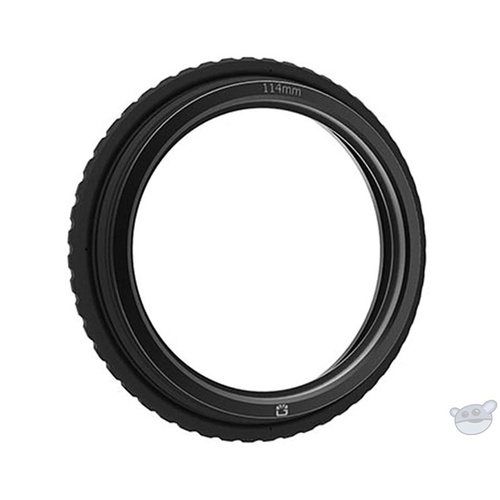 Bright Tangerine 143mm Rubber Donut with 114mm Metal Threaded Ring