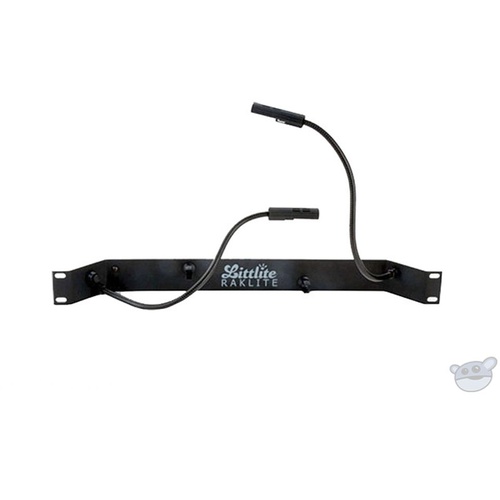 Littlite RL-10-D-LED Raklite 12" Dual Gooseneck LED Lamps with Power Supply
