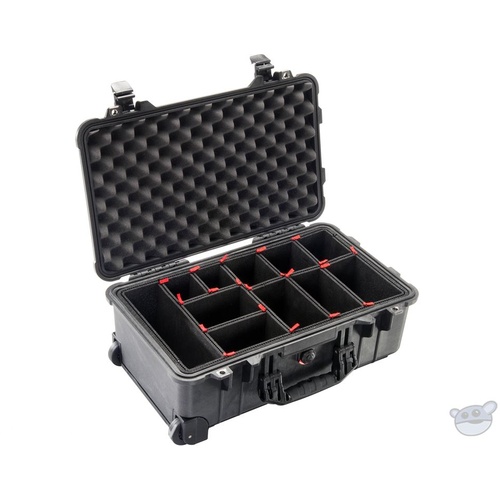 Pelican 1510TP Carry-On Case with TrekPak Divider System (Black)