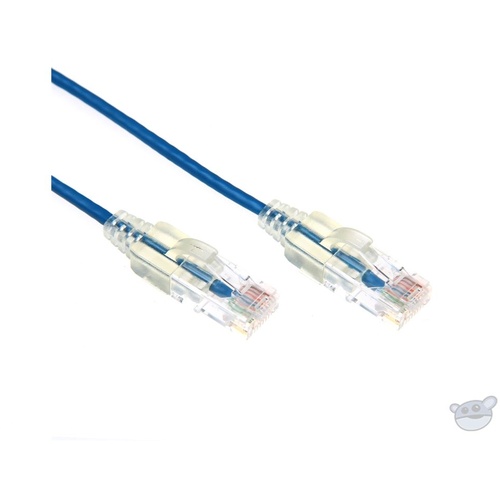 DYNAMIX 3M Cat6 Slimline Component Level UTP Patch Lead (Blue)