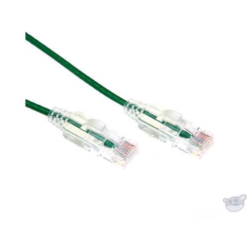 DYNAMIX 2M Cat6 Slimline Component Level UTP Patch Lead (Green)