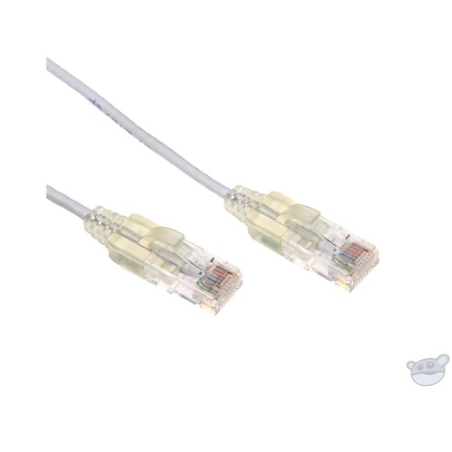 DYNAMIX 1M Cat6 Slimline Component Level UTP Patch Lead (White)