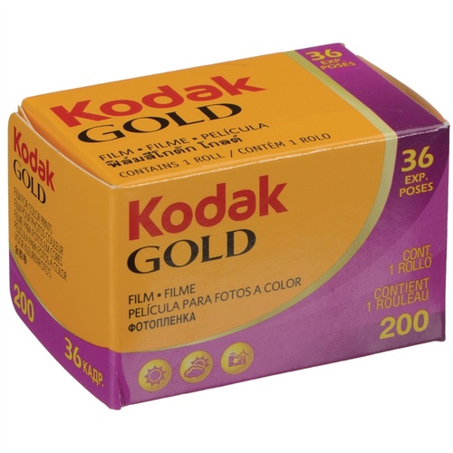 Kodak GOLD 200 Color Negative Film (35mm Roll Film, 36 Exposures)