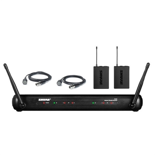 Shure SVX188-CVL Dual Lapel Wireless Radio Mic System