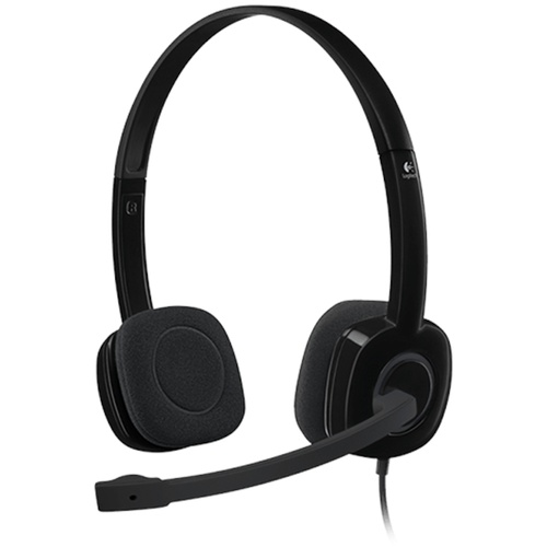 Logitech H151 Stereo Headset Single Pin Analogue Black