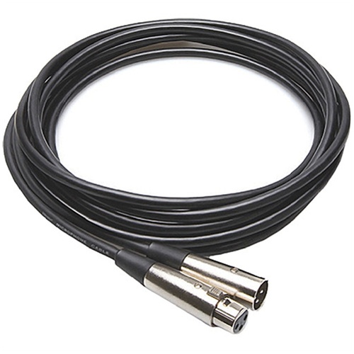 Hosa MCL-115 Microphone Cable 3-Pin XLR Female to 3-Pin XLR Male (15')