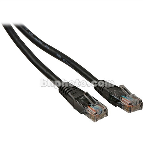 Hosa Cat5e 10/100 Base-T Ethernet Cable (3', Black)