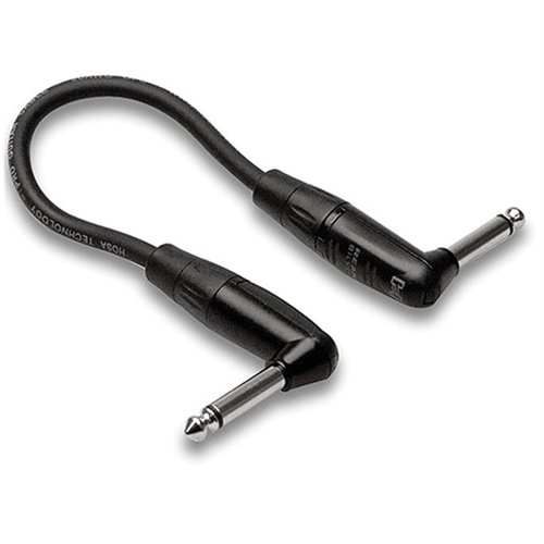 Hosa HGTR-000.5RR REAN Right-Angle to Right-Angle Pro Guitar Patch Cable - 6"