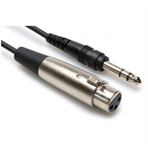 Hosa STX-115F Stereo 1/4" Male to 3-Pin XLR Female Interconnect Cable - 15