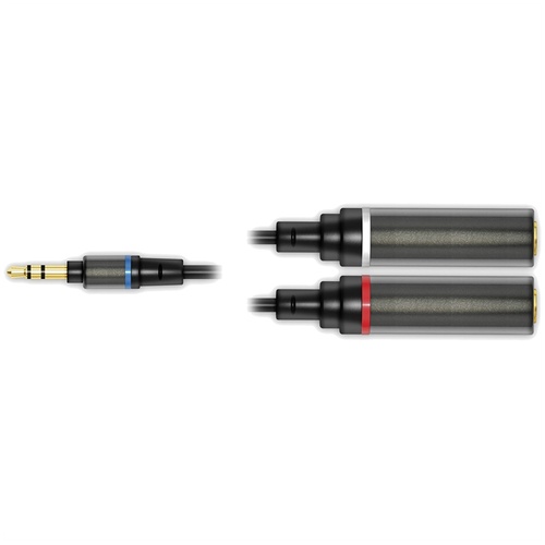 IK Multimedia 23.6" Mono Output Splitter Cable - 1/8" Male Jack to 2x 1/4" Female Jacks