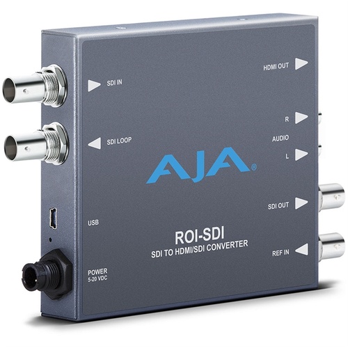 AJA ROI-SDI 3G-SDI to HDMI/3G-SDI Scan Converter with ROI Scaling