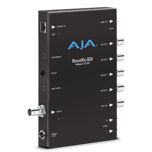 AJA AJA-ROVORX-SDI UltraHD/HD HDBaseT Receiver with 6G/3G-SDI & HDMI Outputs for RovoCam Camera