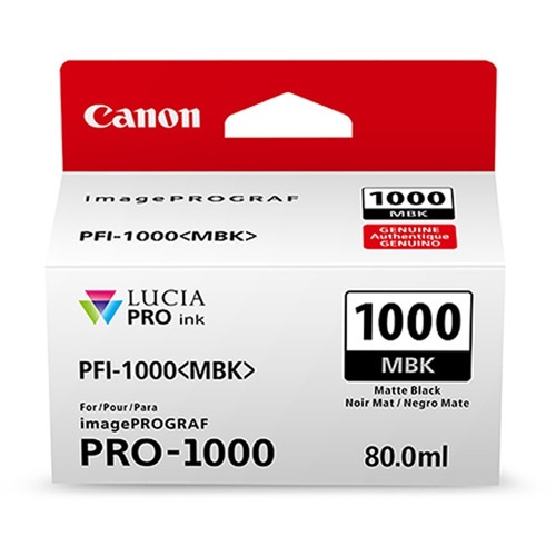 Canon PFI-1000 MBK LUCIA PRO Matte Black Ink Cartridge (80ml)
