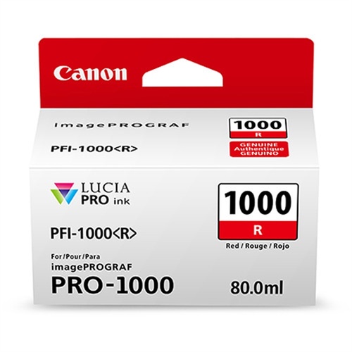 Canon PFI-1000 R LUCIA PRO Red Ink Cartridge (80ml)