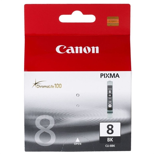 Canon CLI-8 ChromaLife100 Black Ink Cartridge